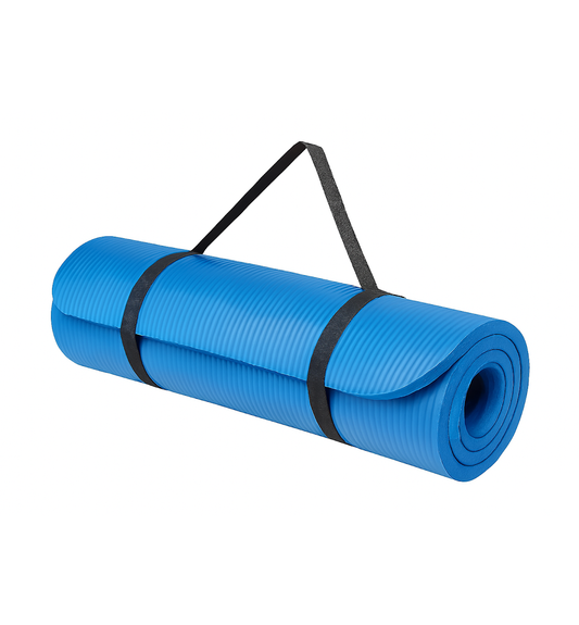 10mm Extra Thick Yoga Mat – Non-Slip Fitness & Exercise Mat with Carry Strap